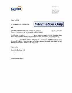 Letter Of Employment For Loan Canada - Second Employment Verification Before Loans Close.